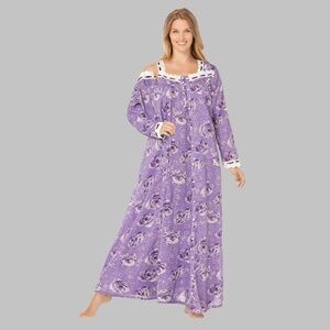 Purple Rose Floral Penoir Set
